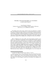Swahili and the Dilemma of Ugandan Language Policy*