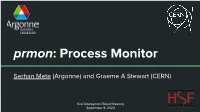 Prmon: Process Monitor