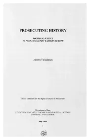 Prosecuting History