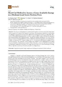 Short-Cut Method to Assess a Gross Available Energy in a Medium-Load Screw Friction Press