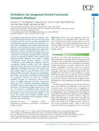 An Integrated Orchid Functional Genomics Database