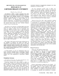 Artificial Intelligence Research at Carnegie