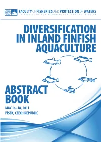 Diversification in Inland Finfish Aquaculture Abstract Book