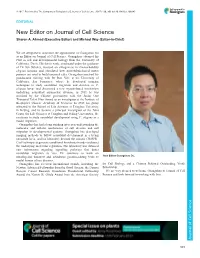 New Editor on Journal of Cell Science Sharon A
