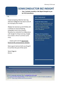 SEMICONDUCTOR BIZ INSIGHT - Your 5 Minutes Monthly E-Link Digest Brought to You by VLSI Consultancy