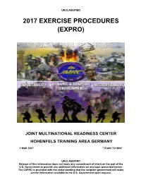 2017 Exercise Procedures (Expro)