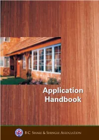 Cedar Shakes & Shingles Application