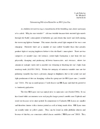 Determining Pulsation Period for an RR Lyrae Star