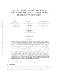 Fingerprinting Detection