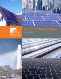 Sunshot Vision Study February 2012 ACKNOWLEDGMENTS