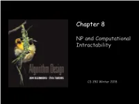 8. NP and Computational Intractability