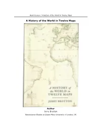 A History of the World in Twelve Maps