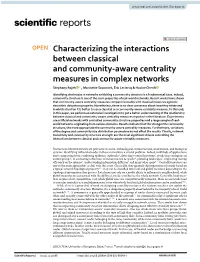 Characterizing the Interactions Between Classical and Community