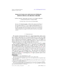 Horocycle Flows for Laminations by Hyperbolic Riemann Surfaces and Hedlund’S Theorem