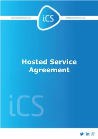 Hosted Service Agreement