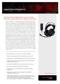 Hyperx Cloud Revolver S