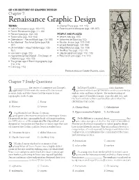 Renaissance Graphic Design TERMS: • Champ Fleury (Pgs