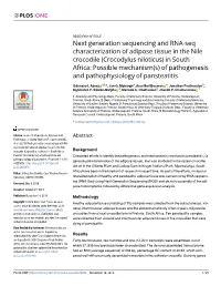 Next Generation Sequencing and RNA-Seq Characterization of Adipose