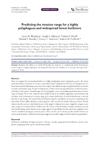 ﻿Predicting the Invasion Range for a Highly Polyphagous And