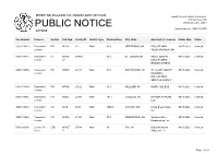 Public Notice &gt;&gt; Licensing and Management System Admin &gt;&gt;