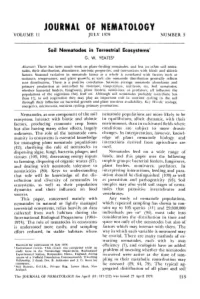 Soil Nematodes in Terrestrial Ecosystems ~ G