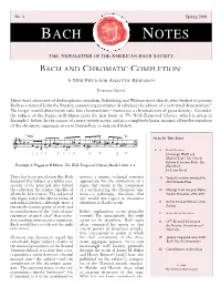 Bach Notes No. 9