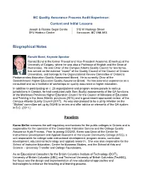 Biographical Notes