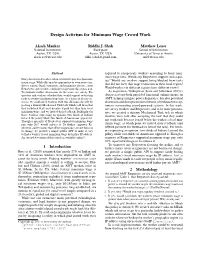 Design Activism for Minimum Wage Crowd Work