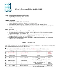 Exhibit Building Accessibility