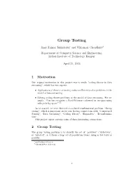 Group Testing