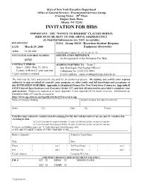 Invitation for Bids