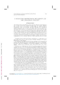 On the Chaldaean Oracles 565