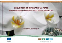 Presentation of the Ec 1997 Annual Report to Cites