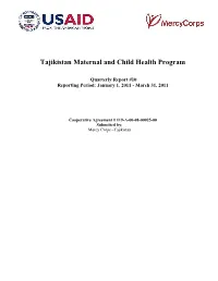 Tajikistan Maternal and Child Health Program