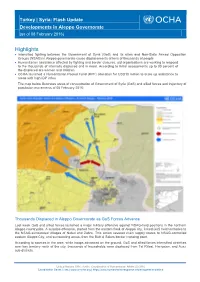 20160208 Aleppo Flash Update