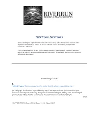 2020 New York No Numbers