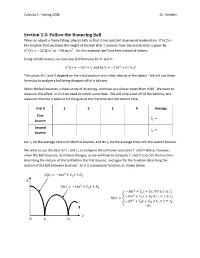 Follow the Bouncing Ball When an Object Is Freely Falling, Physics Tells Us That It Has Constant Downward Acceleration