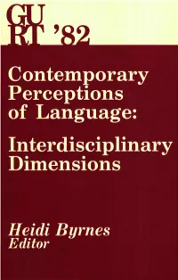 Interdisciplinary Dimensions