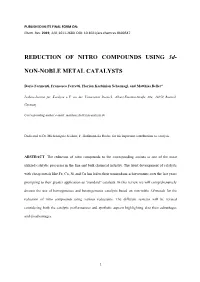 REDUCTION of NITRO COMPOUNDS USING 3D
