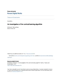 An Investigation of the Cortical Learning Algorithm