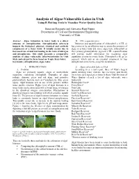 Analysis of Algae-Vulnerable Lakes in Utah Using R Plotting Tools to Visualize Water Quality Data