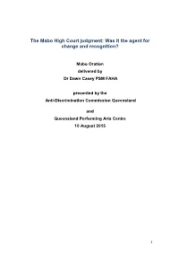 Download the Text of the 2015 Mabo Oration (PDF File, 660.2