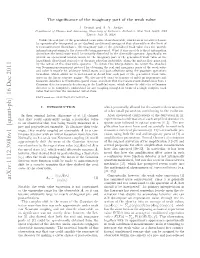 The Significance of the Imaginary Part of the Weak Value