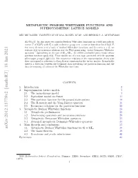 Arxiv:2012.15778V2 [Math.RT] 18 Jan 2021 4.1