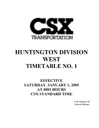CSX Huntington Div