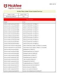 Mcafee Policy Auditor Content Update V1326