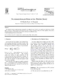 On Enumeration Problems in Lie–Butcher Theory H