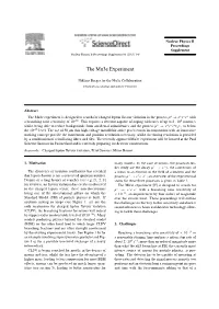 The Mu3e Experiment