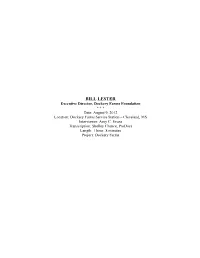Bill Lester-Dockery Farm Interview]
