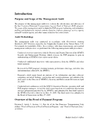 Introduction Purpose and Scope of the Management Audit